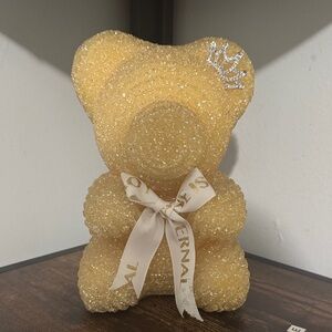 Sparkling Gold Teddy Bear Decor